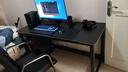 甄严选电脑桌台式家用电竞游戏桌双人办公台书桌简约书房学习桌写字桌子 加厚碳纤纹理-140CM【大单人桌】 实拍图