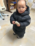 保姆鹅  【风墙】儿童羽绒服宝宝中长款护脸加厚外套保暖童装[NG2664] 石榴粉 90 实拍图