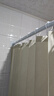 卡贝（cobbe）弧形浴帘套装免打孔隐形防水卫生间浴室隔断帘淋浴干湿分离-C 实拍图