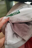 金号毛巾 3A抗菌纯棉擦手巾挂式毛巾大方巾4条 挂绳抹手巾红/蓝/紫/灰 实拍图