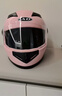 AD新国标电动车头盔男女士四季通用电瓶车安全帽男款冬季保暖围巾全盔女款防雾轻便3C认证摩托车头盔 新国标B【粉色】透明 实拍图