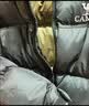骆驼火山羽绒服男女冬季连帽防泼防风鸭绒轻暖情侣面包服 黑色 男女同款,7674B S 实拍图