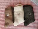 猫人3双装35%羊毛袜子男士袜子男冬季加厚保暖袜男毛圈袜睡眠袜男 实拍图