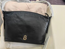 半坡饰族（bampo）中号绵绵包hobo托特包头层牛皮大容量单肩斜挎包软包元旦礼物 墨碳黑（中号升级拉链款） 实拍图