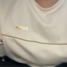 彪马PUMA 加绒保暖圆领长袖运动卫衣男女冬白色加厚上衣692907 M 实拍图
