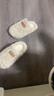 朴西朵朵绒棉拖鞋女士毛拖鞋秋冬保暖防滑厚底居家情侣 全麦棕 37-38 实拍图