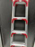 创硕 家用梯人字梯工程梯子铝合金梯货梯架 【五步梯红】加强加固款 实拍图