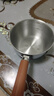 热油小锅泼油锅加厚不锈钢木柄防烫带刻度双倒流口不挂油无涂层 【木柄】爆款300ml 实拍图