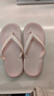 果洛菲（GUOLUOFEI）人字拖男女夏季时尚潮流软底防滑情侣夹脚黑色凉拖外穿 浅粉37-38 实拍图