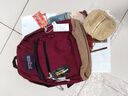 JANSPORT杰斯伯双肩包女男复刻暮光学生电脑包旅行背包书包 4QVA04S深紫酒红-侧袋+隔层 实拍图