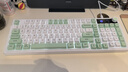 惠普（HP）K500F机械手感有线键盘 静音多功能旋钮办公游戏台式电脑笔记本通用  绿白色 实拍图