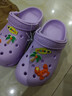牧童儿童洞洞鞋男女童夏季新款软底室内洗澡拖鞋包头户外沙滩凉鞋小孩 冰岛紫 36 底标230/鞋内长22.5cm 实拍图