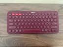 罗技（Logitech）时尚系列 K380 无线键盘 蓝牙办公键盘 女友 便携超薄键盘 笔记本键盘 红色 实拍图
