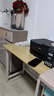 舒客艺家 电脑桌台式小户型小桌子家用学习桌写字办公书桌电竞长条桌子 木纹白架单桌80*50*74 加固电脑桌 实拍图