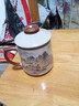 青花汝窑茶杯水杯陶瓷带盖茶水分离可定制送礼家用高档办公马克杯 汝窑千里江山-办公杯 实拍图