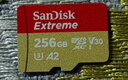 闪迪（SanDisk）256GB TF(MicroSD)内存卡 4K极速金卡A2 V30 U3行车记录仪 运动相机无人机 监控存储卡 读190MB/s 实拍图