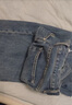 优衣库常规款女装男装宽松廓形牛仔裤/弯刀镰刀裤子479000 482280 482280/67海蓝色 25 /160/64A 实拍图