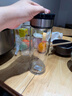 富光尚宇系列单层闷茶玻璃杯 男女士水杯高硼硅玻璃杯子泡茶杯800ml 实拍图
