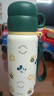 迪士尼（Disney）儿童保温杯316不锈钢吸管直饮水杯幼儿园小学生双饮水壶绿米奇 实拍图