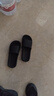 京东京造【抗菌皮纹拖】eva软弹拖鞋居家室内防臭浴室凉拖 黑色 40-41 实拍图