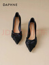 达芙妮法式气质高跟鞋女2025新款冬裸色尖头细跟浅口爆款通勤绝美单鞋 晒单实拍图