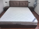 百冠环球床 真皮床卧室双人床现代简约 主卧婚床实木软靠高箱皮床家具 床+床头柜*2+乳胶床垫 框架结构1800mm*2000mm 实拍图