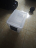 禧天龙塑料衣物收纳箱玩具整理箱车载储物箱55L 透明 3个装 带轮 实拍图