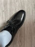 海澜之家HLA皮鞋男士商务休闲秋冬德比正装鞋子男H135/H171 黑色41 实拍图
