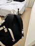 骆驼（CAMEL）【雪糕包】双肩包大容量背包旅行包轻量书包女大学生户外登山包 【黑/白-19L】透气背负,A1S3B5110A 大容量，轻量透气 实拍图