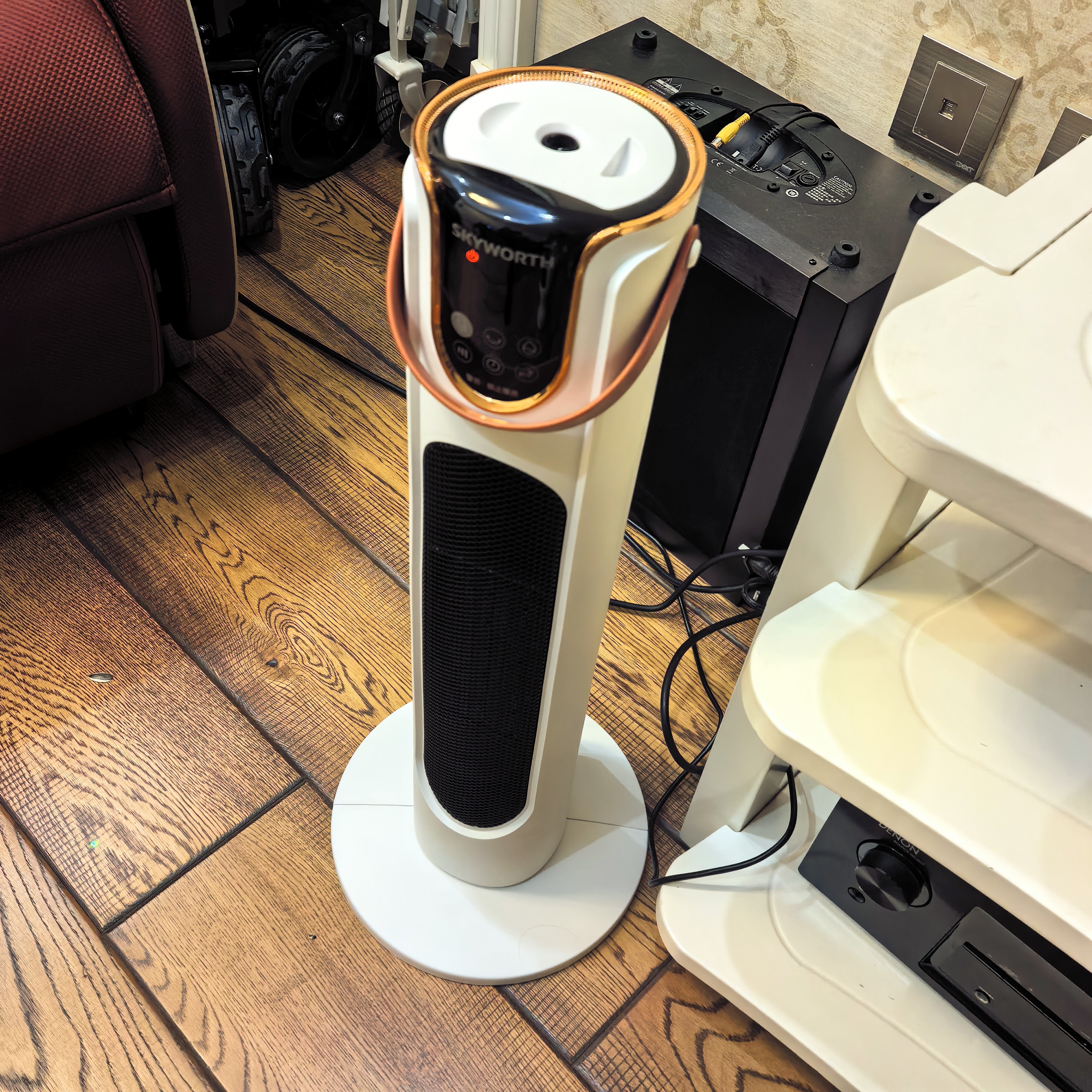 创维【新款升级加湿】石墨烯取暖器智能语音暖风机家用电暖气电暖器取暖器节能省电整屋速热 【语音加湿】节能速热冷暖两用 白 实拍图