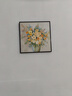 墨派（Mopai）餐厅装饰画手绘油画美式花卉高端客厅肌理挂画正方形壁画免打孔 花开富贵 60*60cm手绘油画 实拍图
