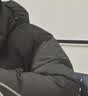 鸭鸭高充绒羽绒服男短款加厚冬季新款极寒保暖面包服撞色防寒外套 灰色 XL (建议130-150斤) 实拍图