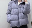 优衣库女装羽绒茄克/柔软面料外套夹克479212 71 浅蓝紫色 M 实拍图
