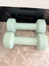 Keep哑铃彩色浸塑环保男女1-10kg家用健身器材全身塑形薄荷绿1.5kg*2 实拍图