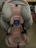 Heekin德国 儿童安全座椅汽车用0-4-12岁婴儿宝宝360度旋转ISOFIX硬接口 尊享粉(遮阳棚+上拉带+侧保护) 实拍图