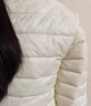 雪中飞羽绒内胆女轻薄羽绒服女短款新款内搭外穿修身 米白 L (165) 实拍图