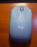 罗技（Logitech）M221 轻音鼠标 无线鼠标 办公鼠标 对称鼠标 带无线微型接收器 雾霭蓝 实拍图
