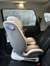 贝倍适（BAYBETSS）儿童安全座椅汽车用0-4-12岁宝宝360度旋转婴儿车载坐椅ISOFIX 米灰色【遮阳棚+上拉带+侧保护】 实拍图