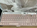 罗技（Logitech）时尚系列 K580 键盘 蓝牙键盘 办公键盘 无线键盘 便携超薄键盘 笔记本键盘 平板键盘  茱萸粉 实拍图
