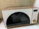 美的（Midea）小滋味微烤炸一体机家用变频台式微波炉烤箱空气炸不锈钢内胆一级能效古典风23L（F23G3） 实拍图