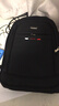 袋鼠双肩包男士背包大容量行李旅游包学生书包女初中商务笔记本电脑包 黑色配红标 实拍图