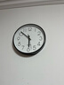 挂钟家用时钟挂墙静音钟表卧室无声石英钟墙上挂表客厅现代简约钟 黑框 10英寸（直径25厘米） 实拍图