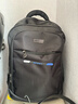 袋鼠双肩包男士背包大容量行李旅游包学生书包女初中商务笔记本电脑包 黑色配蓝标 实拍图