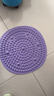 SMOOKY指压板脚底按摩脚垫穴位疏通脚心指压板仿鹅卵石圆形垫慢跑 优雅紫【圆形直径约55cm】 实拍图