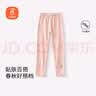 贝瑞加（Babyprints）女童打底裤儿童裤子女宝宝弹力长裤女孩春秋底裤木耳边 粉110 实拍图