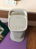 美的【凉暖两用】石墨烯语音暖风机取暖器家用立式电暖器浴室小型电暖气节能速热小太阳 HFS20BD 银色 语音控制 石墨烯 实拍图
