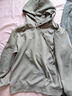名创优品（MINISO）连帽卫衣男重磅宽松春季休闲高级感青少年潮流外套 灰豆绿 L 实拍图