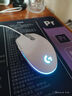 罗技（G）G102 有线游戏鼠标 白色 RGB灯效 吃鸡鼠标 绝地求生 轻量化设计 G102第二代 实拍图
