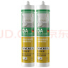 瓦克（WACKER） DA防霉玻璃胶厨卫密封胶防水美容胶中性硅胶马桶封边胶 白色2支 实拍图