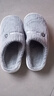 【福利价】小熊小兔棉拖秋冬季情侣保暖学生男拖鞋女居家棉拖鞋 小熊小兔棉拖-灰色 42-43 适合41-42 实拍图